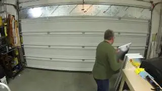 Garage Door Insulating in less than 40 Seconds