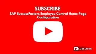D2 SAP SuccessFactors Employee Central Home Page Config V2