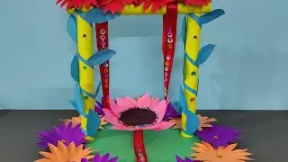 How to Make a Paper Swing | Krishna Janmashtami Jhoola | DIY Miniature Swing | Easy Paper Craft