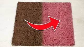 Carpet Cleaning An Extremely Dirty Pink Rug Speed Cleaning!