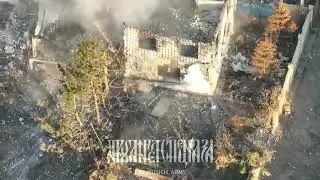 Crazy RU soldier tosses a TM-62 mine inside a Ukrainian hideout.