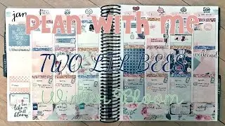 Winter Bloom Plan with Me | TwoLilBees | planwithjas