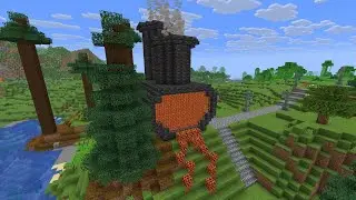 My dad and me are building a mega furnace, Minecraft survival speed video