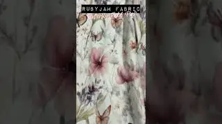 Rubyjam Fabric - Butterfly Fields in Pink #sewing #sew #fabric #fabricshop #fabrics #stretchfabric