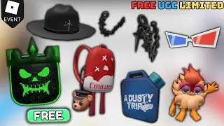 c&aacute;ch lấy item Free Hacker Head + 3D glasses + Dusty trip gas + Emirates backpack Roblox  !