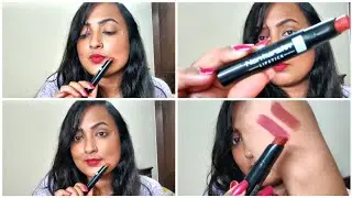 Blue Heaven Non Transfer Lipsticks swatch on dusky skin tone /best matte lips??