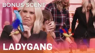 Jac Gifts Becca & Keltie With Turkey Thongs | LadyGang | E!
