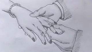 How to draw wedding ring on hand #ring ceremony drawing #easypencildrawing #pencilsketch