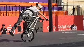 Sona Yoshimura 3rd place Qualifying run at UCI BMX FLATLAND WORLD CHAMPIONSHIPS RIYADH 2025