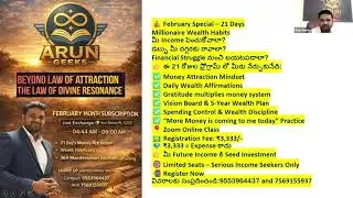 “Wealthy Mindset & Abundance Activation”/ఇప్పుడు మీరు చూడండి,మీ ఆదాయం జీవితాన్ని మారుస్తోంది.