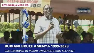 LIVE: Burial of late Bruce Amenya(Involved in Pwani university bus accident)