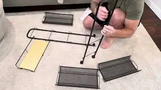 Unboxing & Assembling the KINGRACK 4-Tier Slim Rolling Cart (Amazon Furniture Build)