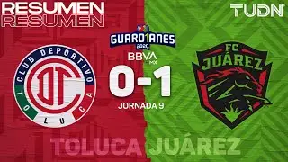 Resumen y goles | Toluca 0-1 FC Ju&aacute;rez | Guard1anes 2020 Liga BBVA MX -J9 |TUDN