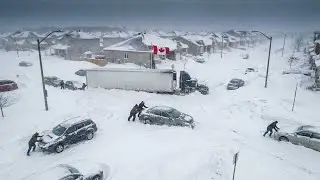 Extreme Chaos in Canada! Massive Blizzard Paralyzes Manitoba and Ontario