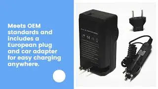 Canon PowerShot SD850 IS Replacement Battery (2-Pack, 1400mAh) and Charger