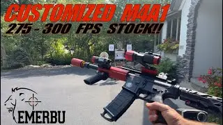 New Customized EMERBU M4a1 Gel Ball Blaster (TOY!) Stock Internals - 275+ FPS! #m4a1 #m416 #akm47