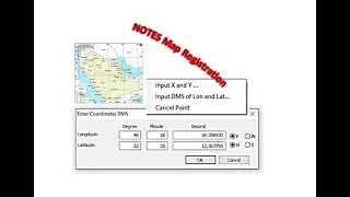 Important Notes on Map Registration Process ملاحظات هامة حول عملية تسجيل الخريطة رقميا باستخدام GIS
