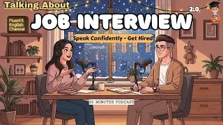 Let&rsquo;s Talk During Job Interviews and Actually (Get Hired) | Fluentx English Speaking Podcast