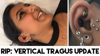 Vertical Tragus Piercing Update - Why I Retired My Surface Tragus Piercing  -  Healing Experience