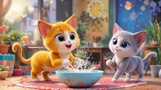 Meow Meow Cat Song | Fun Nursery Rhymes & Kids Songs Sing Along #kidslearning #kidssongs
