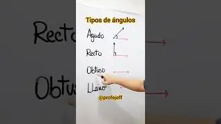 Tipos de &aacute;ngulos y sus medidas
