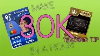 30k Every Hour | FIFA 13 [EASY] Trading with Formation cards