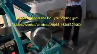 Tyre bonding gum  production Rubber calender line