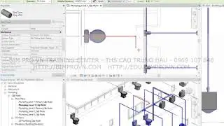 REVIT MEP PLUMPING 2020 - B&Agrave;I 4.1.5 VẼ ĐƯỜNG ỐNG NƯỚC N&Oacute;NG LẠNH TẦNG 1