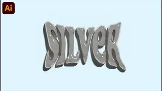 3D Silver Text Tutorial On Illustrator | Easy Beginner Tutorial