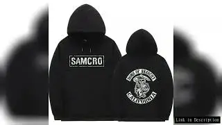 Double Sided Print Hoodie Sweatshirt Tops Sons of Anarchy SAMCRO  Men Womnen Fashion Brand Design Pu