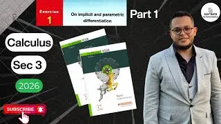 حل كتاب المعاصر🔥 2026 ثالثة ثانوي 🔥Implicit and parametric differentiation 🔥Q[1-19]