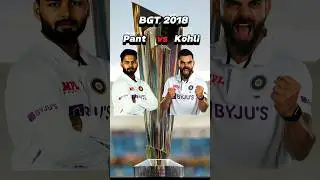 Rishabh Pant vs Virat Kohli Batting Performance Comparison in BGT 2018 ⚡