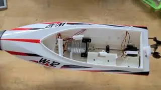 QUICK HOW TO INSTALL BRUSHLESS SYSTEM IN WLTOYS W-12 BOAT