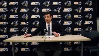 Augustana Men's Hockey vs Ferris State | Post Game One Interview