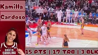 Iowa vs South Carolina | Raven Johnson DEFENSE on Caitlin Clark | Cardoso & Fulwiley Highlights