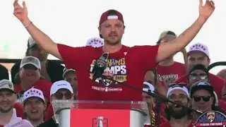 Panthers' Sam Reinhart at Stanley Cup rally