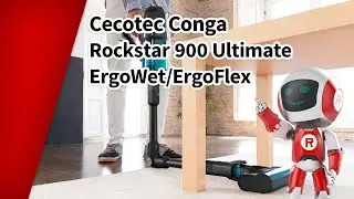Cecotec Conga Rockstar 900 Ultimate ErgoFlex - aspirateur balai - avec 2 ans de garantie gratuite