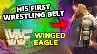 His FIRST EVER Belt! WWF Winged Eagle by MIAN BELTS