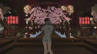 FINAL FANTASY XIV [FF14] House Tour: Sakura Town in Christmas Theme.