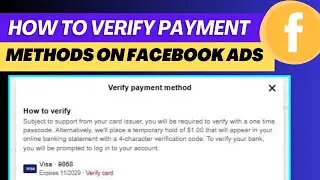 How to verify Facebook payment method 2025