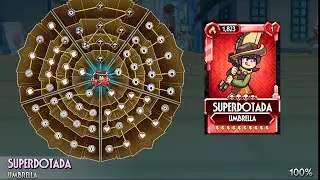 Skullgirls mobile completando &aacute;rbol de habilidad y evoluci&oacute;n a diamante umbrella superdotada