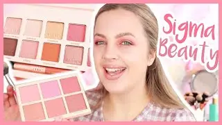 SIGMA BEAUTY COR-DE-ROSA REVIEW & TUTORIAL! Eyeshadow Palette & Blush Palette