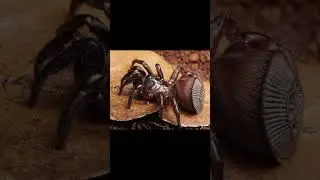 Ravine Trapdoor Spider #animalfacts #animals #spider #arachnid #trapdoorspider #ravinetrapdoorspider