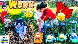 Work or Play-Fall Leaves-Outdoor Fun
