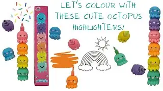CUTEST HIGHLIGHTERS EVER! 😍😍 Let's colour and see | ASMR