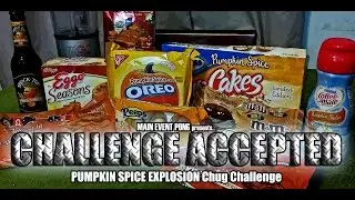 Pumpkin Spice Explosion Chug Challenge | Challenge Accepted