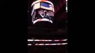 Kayla Raparelli sings National Anthem at Wells Fargo Center