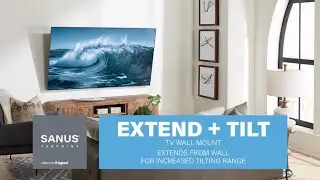 Features of the SANUS Vuepoint Extendable Tilt TV Wall Mount for 32