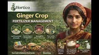 Ginger Fertilizer Application for the Crop | #hortico