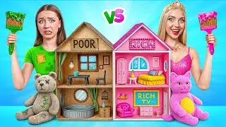 Дорогой vs Дешевый Кукольный Домик | Преображение Кукольного Домика от Multi DO Girls